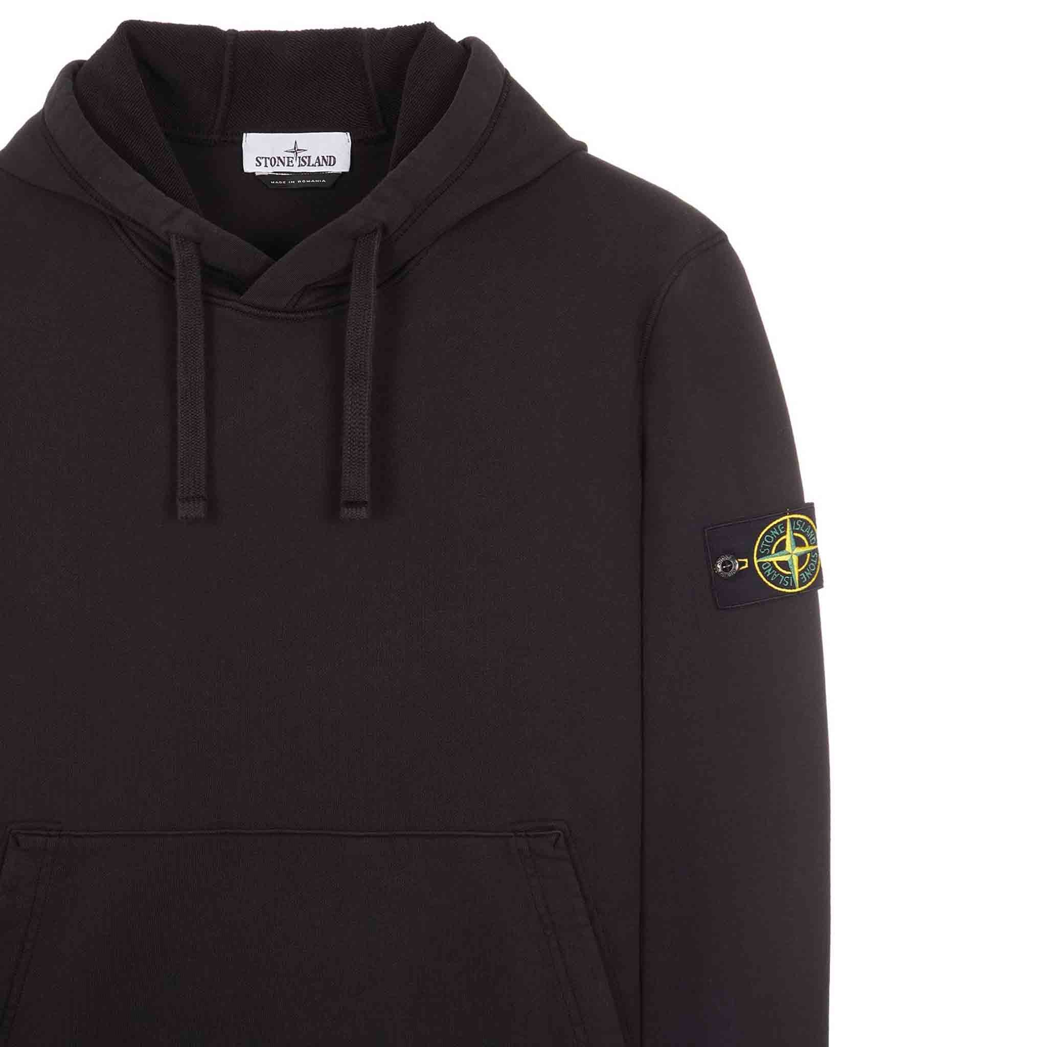 Stone Island Garment Dyed Hooded Sweatshirt in BlackHoodiesStone IslandDPUS8052572852619SStone Island Garment Dyed Hooded Sweatshirt in Black