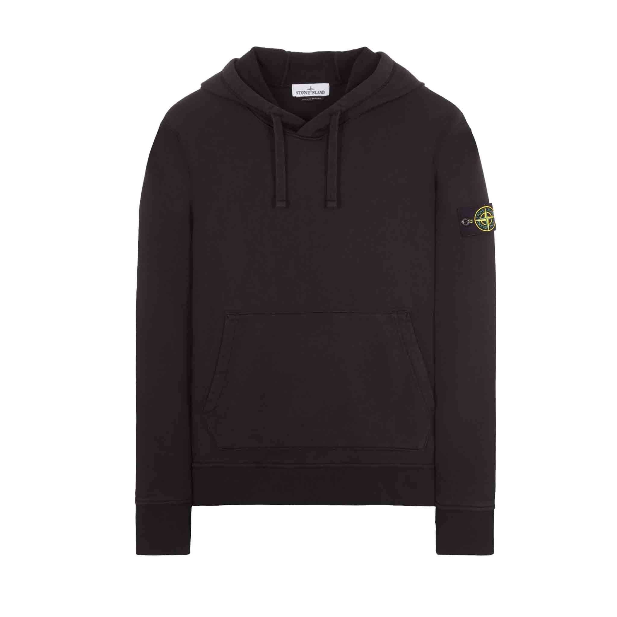 Stone Island Garment Dyed Hooded Sweatshirt in BlackHoodiesStone IslandDPUS8052572852619SStone Island Garment Dyed Hooded Sweatshirt in Black