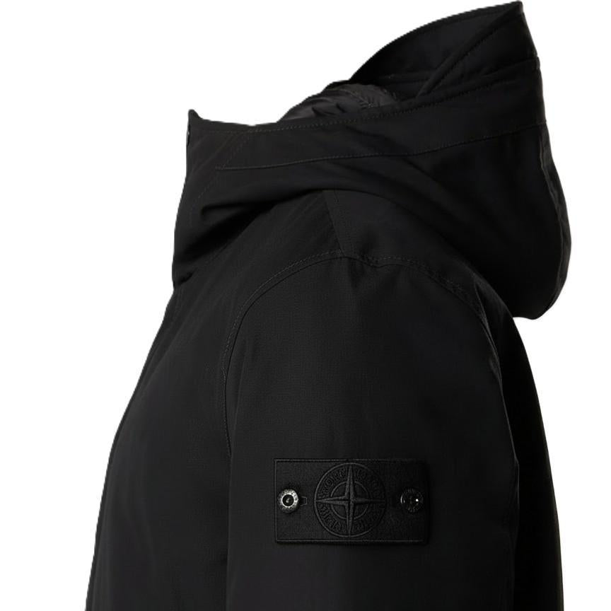 Stone Island Ghost Cotton Canvas Hooded Parka in BlackCoats & JacketsStone IslandDPUS Designer Outlet8053813446994MStone Island Ghost Cotton Canvas Hooded Parka in Black