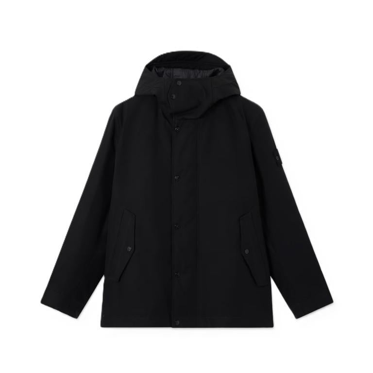 Stone Island Ghost Cotton Canvas Hooded Parka in BlackCoats & JacketsStone IslandDPUS Designer Outlet8053813446994MStone Island Ghost Cotton Canvas Hooded Parka in Black