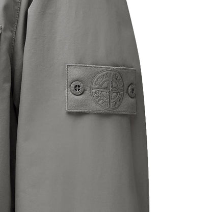 Stone Island Ghost Cotton Canvas Overshirt in Grey