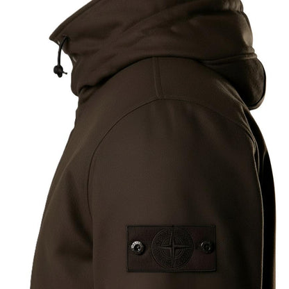 Stone Island Ghost Flannel Hooded Jacket in Dark BrownCoats & JacketsStone IslandDPUS Designer Outlet8053813465520SStone Island Ghost Flannel Hooded Jacket in Dark Brown