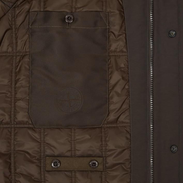 Stone Island Ghost Flannel Hooded Jacket in Dark BrownCoats & JacketsStone IslandDPUS Designer Outlet8053813465520SStone Island Ghost Flannel Hooded Jacket in Dark Brown