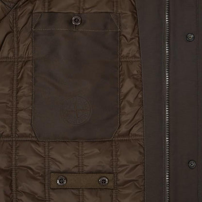 Stone Island Ghost Flannel Hooded Jacket in Dark BrownCoats & JacketsStone IslandDPUS Designer Outlet8053813465520SStone Island Ghost Flannel Hooded Jacket in Dark Brown