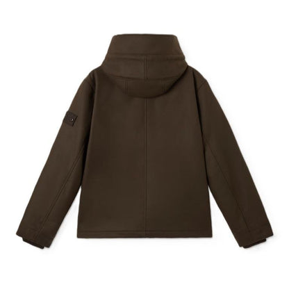 Stone Island Ghost Flannel Hooded Jacket in Dark BrownCoats & JacketsStone IslandDPUS Designer Outlet8053813465520SStone Island Ghost Flannel Hooded Jacket in Dark Brown