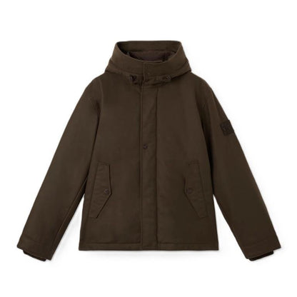 Stone Island Ghost Flannel Hooded Jacket in Dark BrownCoats & JacketsStone IslandDPUS Designer Outlet8053813465520SStone Island Ghost Flannel Hooded Jacket in Dark Brown