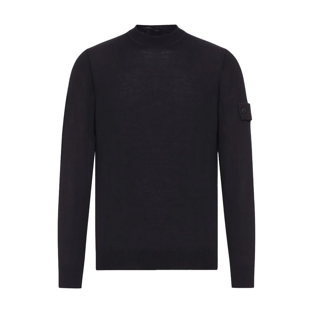 [Stone Island] Ghost Light Pure RWS Wool Crew NeckKnitwearStone IslandDPUS Designer OutletBlackXS[Stone Island] Ghost Light Pure RWS Wool Crew Neck