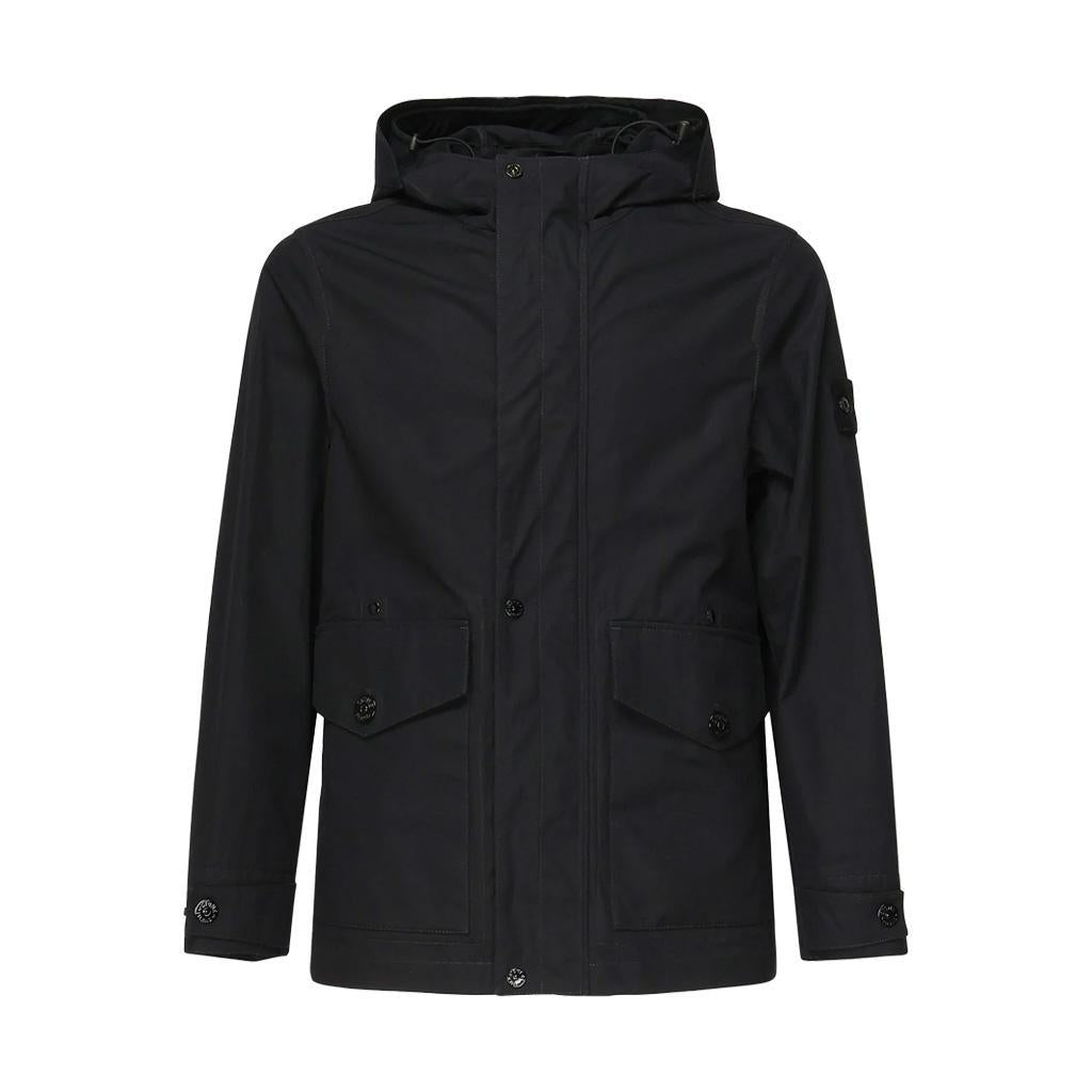 Stone Island Ghost Piece Weatherproof Cotton Canvas Rain Jacket in BlackCoats & JacketsStone IslandDPUS Designer Outlet8053813018863MStone Island Ghost Piece Weatherproof Cotton Canvas Rain Jacket in Black