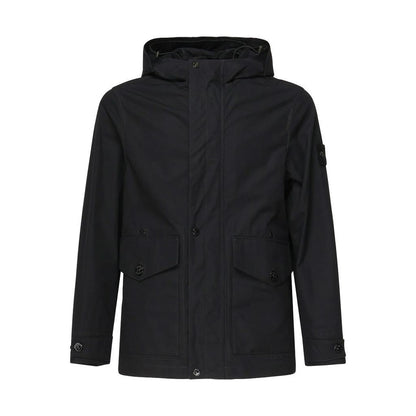 Stone Island Ghost Piece Weatherproof Cotton Canvas Rain Jacket in BlackCoats & JacketsStone IslandDPUS Designer Outlet8053813018863MStone Island Ghost Piece Weatherproof Cotton Canvas Rain Jacket in Black