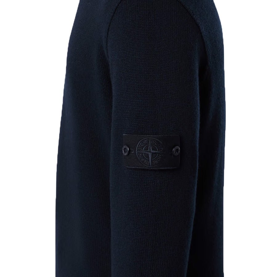 Stone Island Ghost Wool Loose Fit Crewneck Sweater in Navy BlueKnitwearStone IslandDPUS8056246115970SStone Island Ghost Wool Loose Fit Crewneck Sweater in Navy Blue