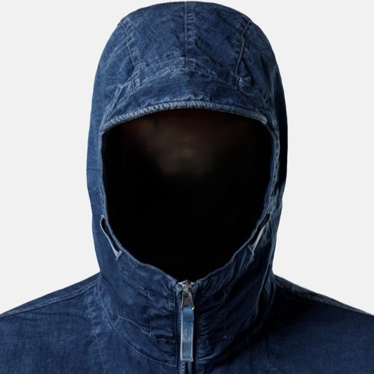 Stone Island Hollow Fibre Nylon Indigo - TC + Marmo Corrosion Hooded AnorakCoats & JacketsStone IslandDPUS Designer Outlet8053819374833IndigoMStone Island Hollow Fibre Nylon Indigo - TC + Marmo Corrosion Hooded Anorak