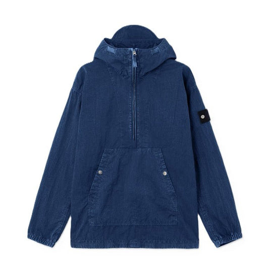 Stone Island Hollow Fibre Nylon Indigo - TC + Marmo Corrosion Hooded AnorakCoats & JacketsStone IslandDPUS Designer Outlet8053819374833IndigoMStone Island Hollow Fibre Nylon Indigo - TC + Marmo Corrosion Hooded Anorak