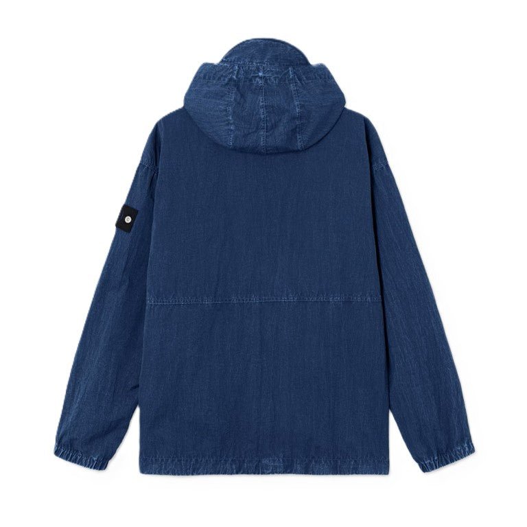 Stone Island Hollow Fibre Nylon Indigo - TC + Marmo Corrosion Hooded AnorakCoats & JacketsStone IslandDPUS Designer Outlet8053819374833IndigoMStone Island Hollow Fibre Nylon Indigo - TC + Marmo Corrosion Hooded Anorak