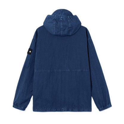 Stone Island Hollow Fibre Nylon Indigo - TC + Marmo Corrosion Hooded AnorakCoats & JacketsStone IslandDPUS Designer Outlet8053819374833IndigoMStone Island Hollow Fibre Nylon Indigo - TC + Marmo Corrosion Hooded Anorak