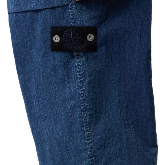 Stone Island Hollow Fibre Nylon Indigo - TC + Marmo Corrosion Loose Fit TrousersTrousers & ShortsStone IslandDPUS Designer Outlet8053819379579Indigo30Stone Island Hollow Fibre Nylon Indigo - TC + Marmo Corrosion Loose Fit Trousers