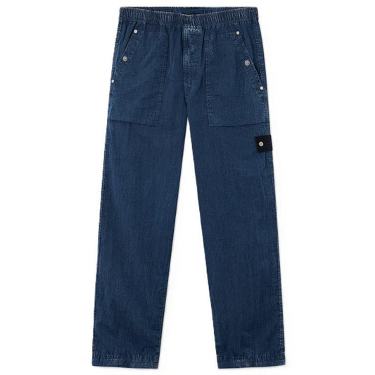 Stone Island Hollow Fibre Nylon Indigo - TC + Marmo Corrosion Loose Fit TrousersTrousers & ShortsStone IslandDPUS Designer Outlet8053819379579Indigo30Stone Island Hollow Fibre Nylon Indigo - TC + Marmo Corrosion Loose Fit Trousers