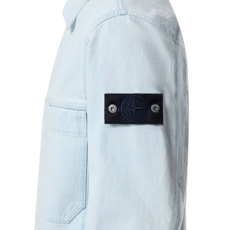Stone Island Indigo Denim - Ultra Bleached Coach JacketCoats & JacketsStone IslandDPUS Designer Outlet8053819339689IndigoMStone Island Indigo Denim - Ultra Bleached Coach Jacket
