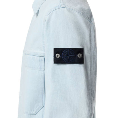 Stone Island Indigo Denim - Ultra Bleached Coach JacketCoats & JacketsStone IslandDPUS Designer Outlet8053819339689IndigoMStone Island Indigo Denim - Ultra Bleached Coach Jacket