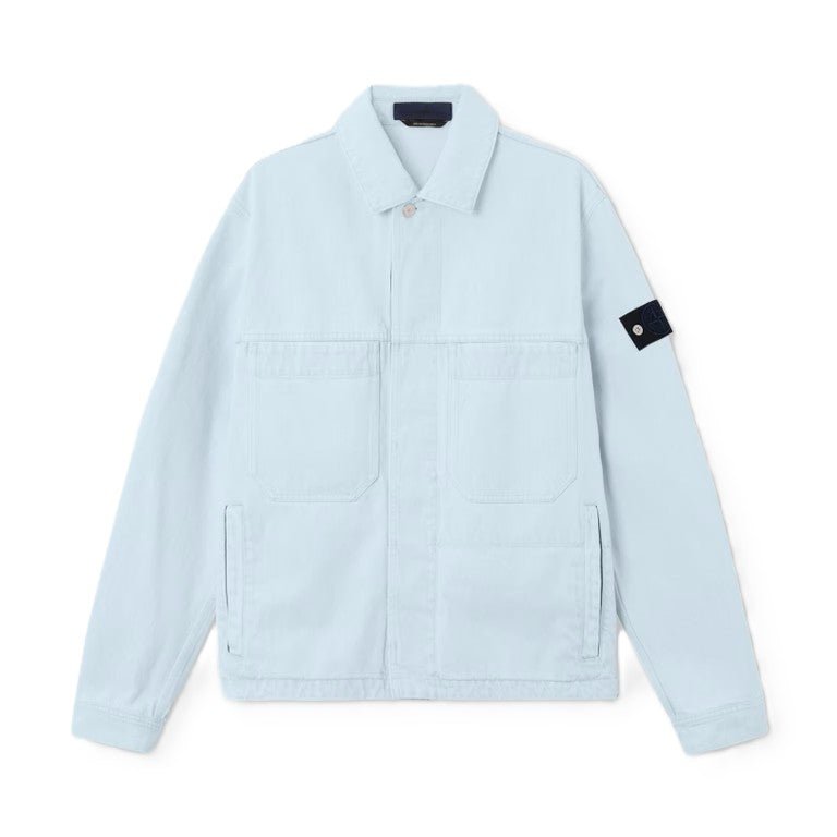 Stone Island Indigo Denim - Ultra Bleached Coach JacketCoats & JacketsStone IslandDPUS Designer Outlet8053819339689IndigoMStone Island Indigo Denim - Ultra Bleached Coach Jacket