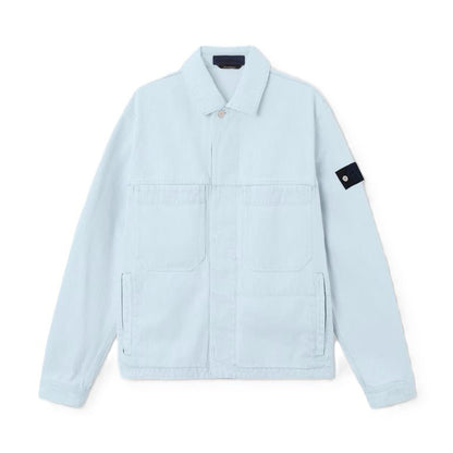 Stone Island Indigo Denim - Ultra Bleached Coach JacketCoats & JacketsStone IslandDPUS Designer Outlet8053819339689IndigoMStone Island Indigo Denim - Ultra Bleached Coach Jacket