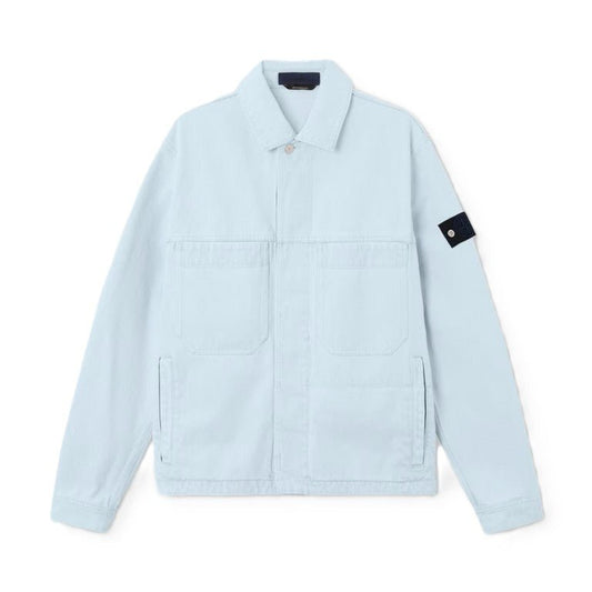 Stone Island Indigo Denim - Ultra Bleached Coach JacketCoats & JacketsStone IslandDPUS Designer Outlet8053819339689IndigoMStone Island Indigo Denim - Ultra Bleached Coach Jacket