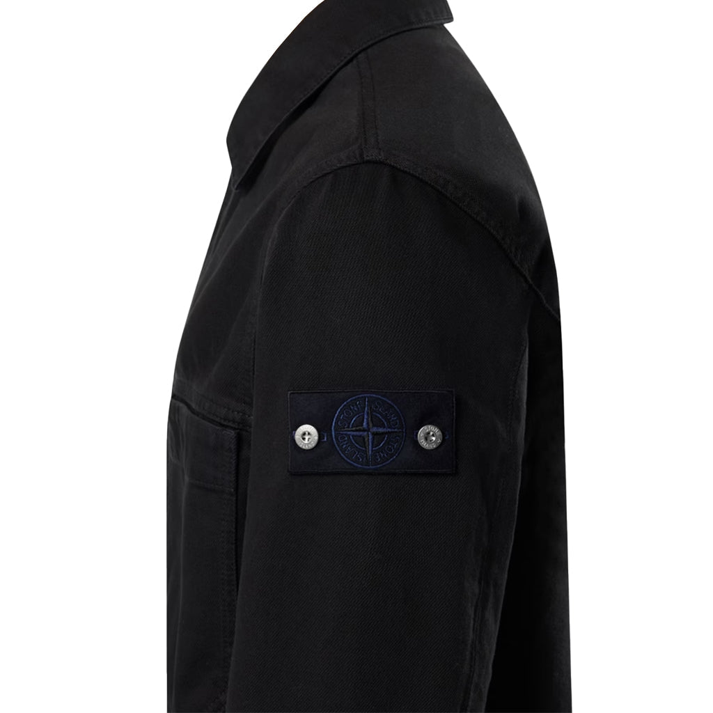 Stone Island Indigo Denim-Ultra Bleached Coach JacketCoats & JacketsStone IslandDPUS Designer OutletL1S144100006-S0J24-V0029-M8053819379920BlackMStone Island Indigo Denim-Ultra Bleached Coach Jacket