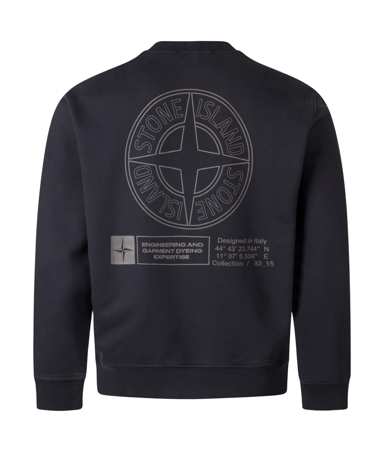 Stone Island "Industrial Four" Oversize Fit Crewneck Sweatshirt in BlackSweatshirtsStone IslandDPUS Designer Outlet8053813444907SStone Island "Industrial Four" Oversize Fit Crewneck Sweatshirt in Black