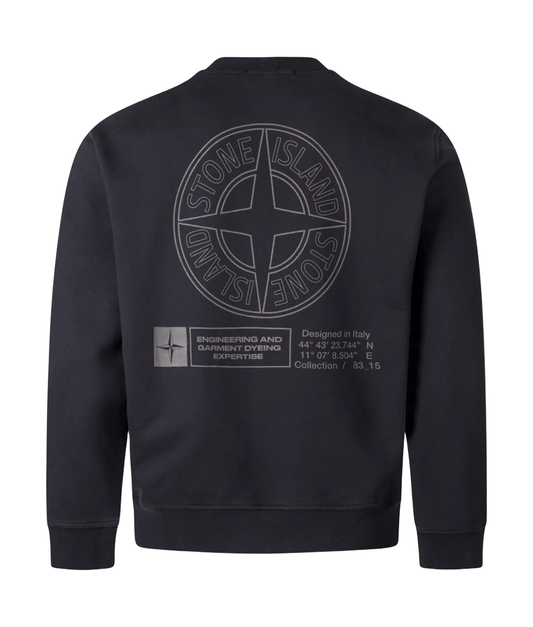 Stone Island "Industrial Four" Oversize Fit Crewneck Sweatshirt in BlackSweatshirtsStone IslandDPUS Designer Outlet8053813444907SStone Island "Industrial Four" Oversize Fit Crewneck Sweatshirt in Black