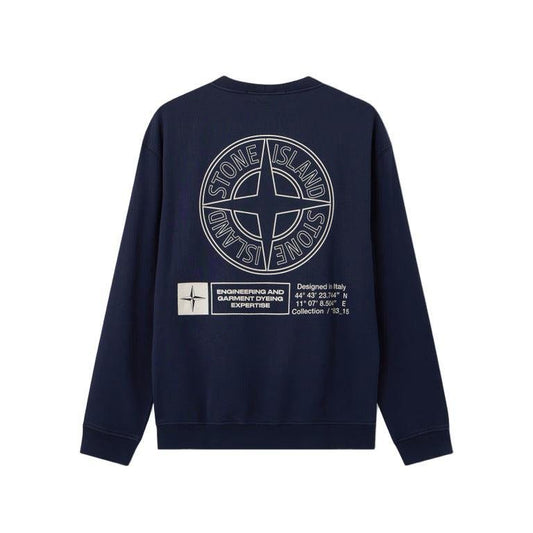 Stone Island "Industrial Four" Oversize Fit Crewneck Sweatshirt in NavySweatshirtsStone IslandDPUS Designer Outlet8053813468330SStone Island "Industrial Four" Oversize Fit Crewneck Sweatshirt in Navy