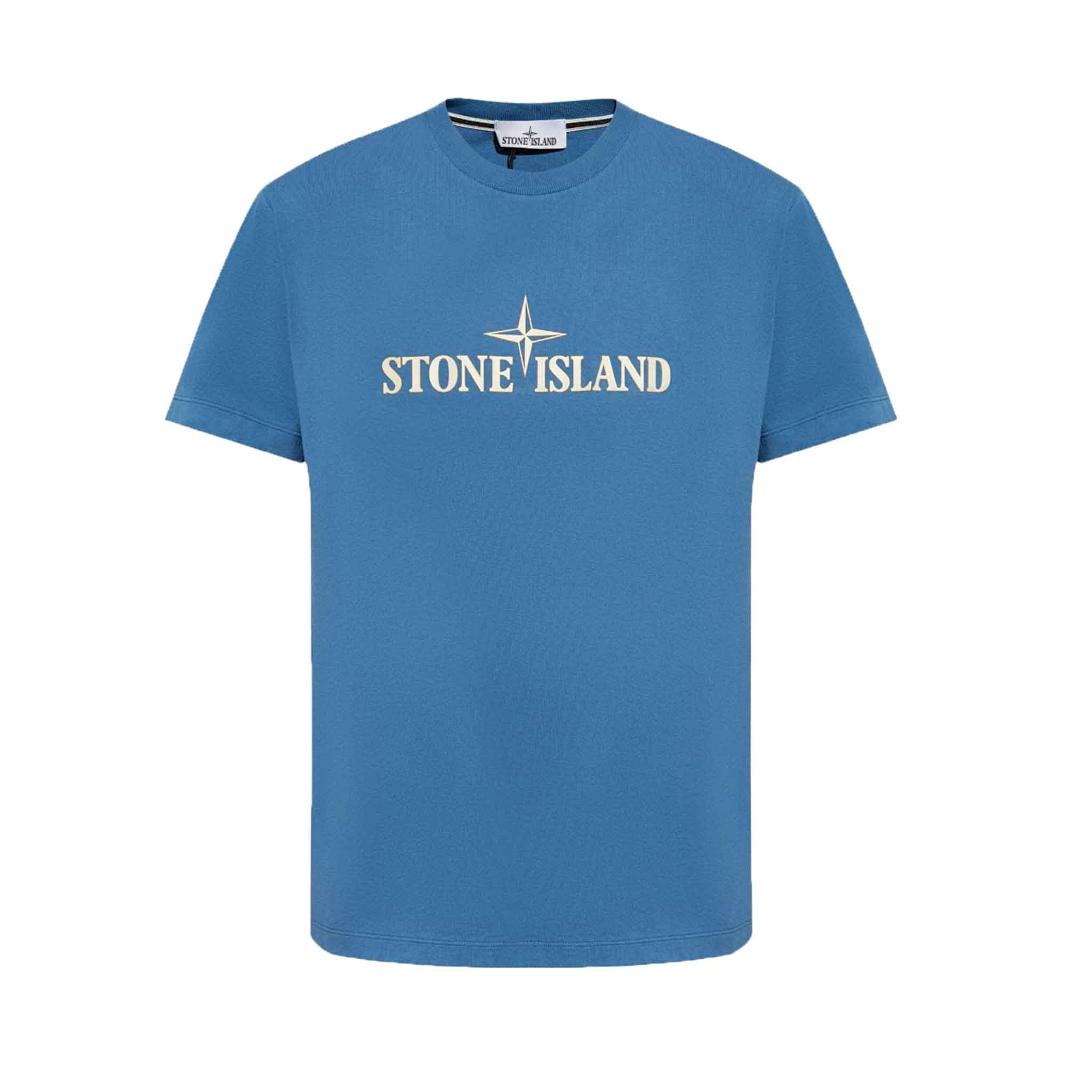 Stone Island 'Institutional Three' T-Shirt in Avio BlueT-ShirtsStone IslandDPUSSStone Island 'Institutional Three' T-Shirt in Avio Blue