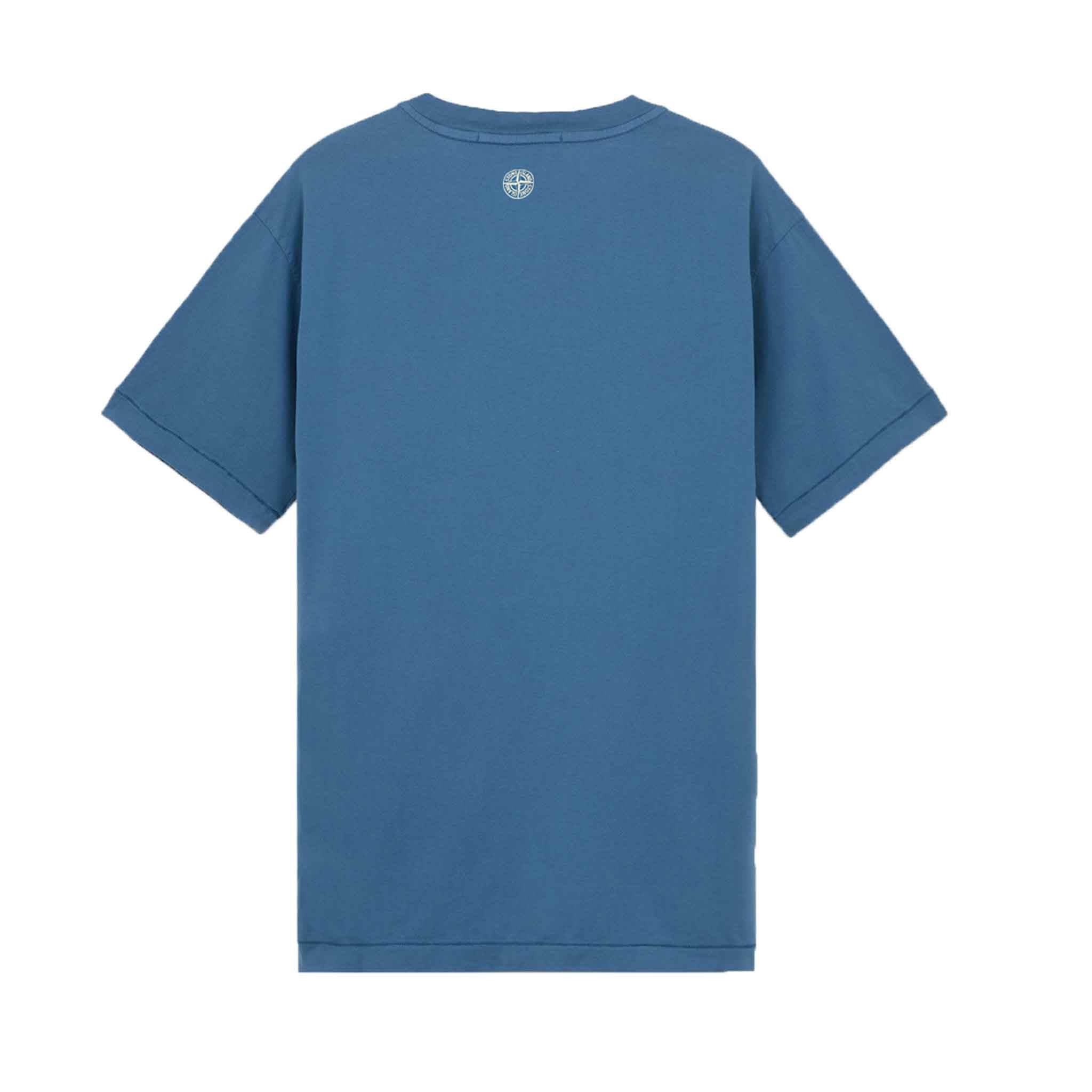 Stone Island 'Institutional Three' T-Shirt in Avio BlueT-ShirtsStone IslandDPUSSStone Island 'Institutional Three' T-Shirt in Avio Blue