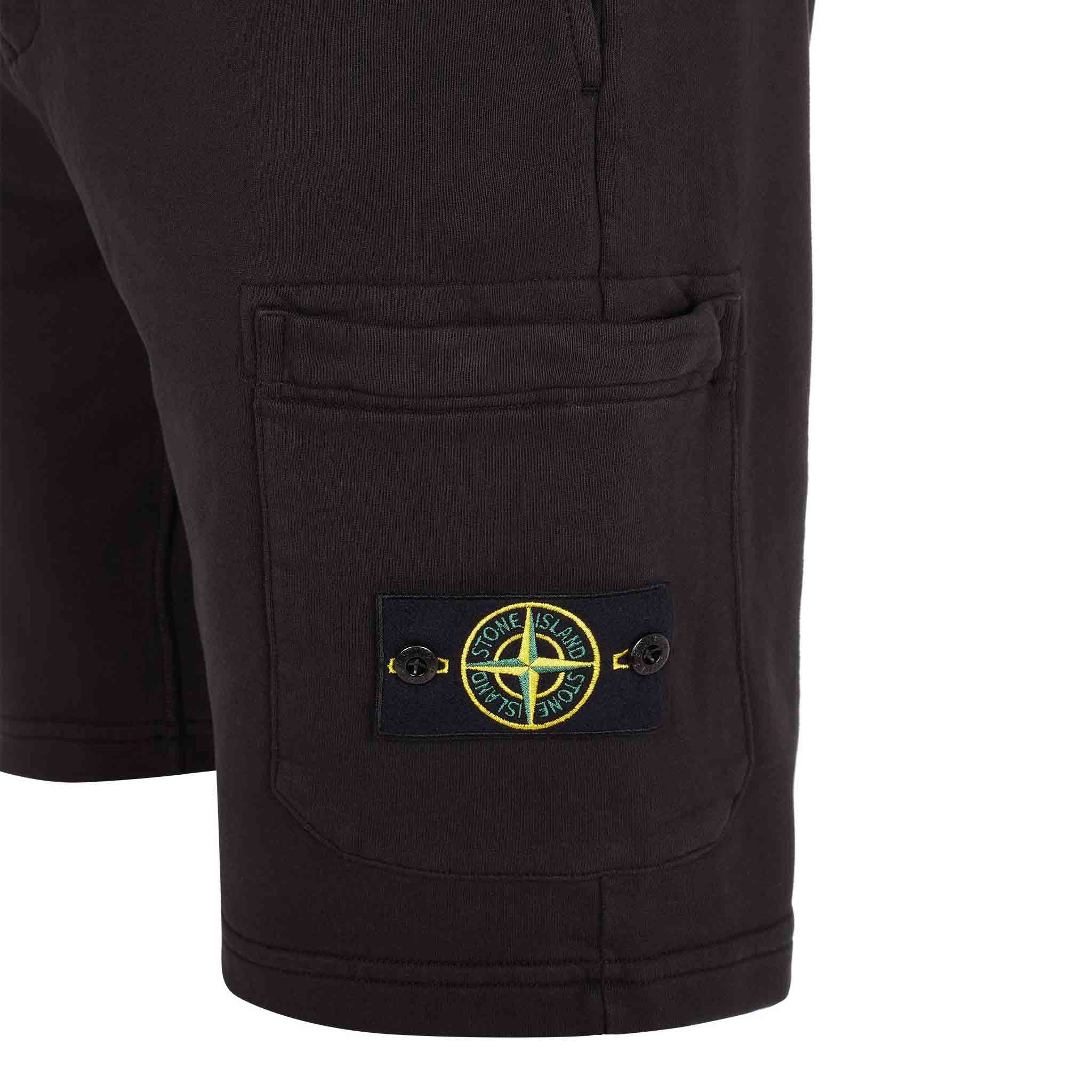 Stone Island Junior Cargo Sweatshorts in BlackShortsStone Island JuniorDPUS80525728578816Stone Island Junior Cargo Sweatshorts in Black