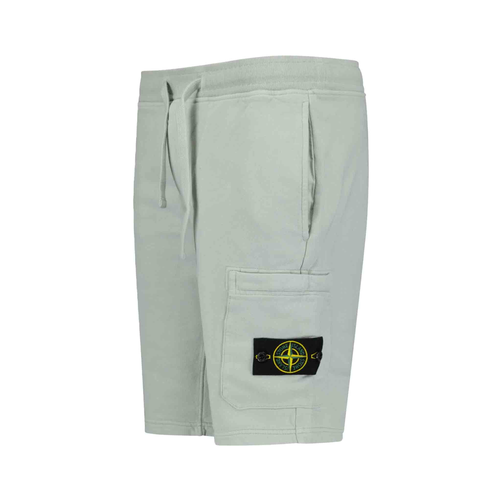 Stone Island Junior Cargo Sweatshorts in Pearl GreyShortsStone Island JuniorDPUS80525728765786Stone Island Junior Cargo Sweatshorts in Pearl Grey