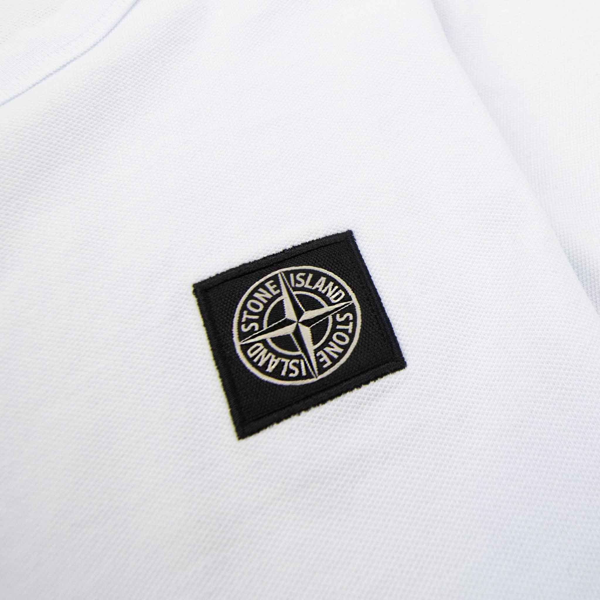 Stone Island Junior Compass Logo T-Shirt in White