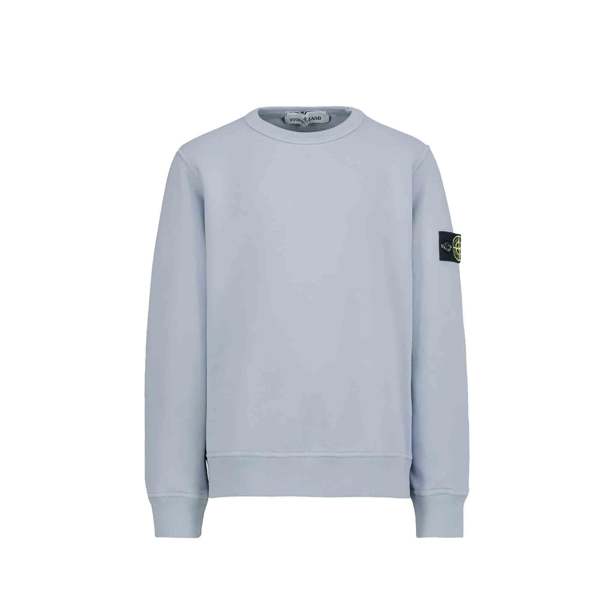 Stone Island Junior Cotton Fleece Crewneck in LilacSweatshirtsStone Island JuniorDPUS06888167AGE 8Stone Island Junior Cotton Fleece Crewneck in Lilac