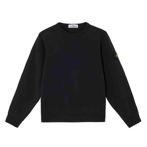 Stone Island Junior Cotton Fleece Crewneck Sweatshirt in BlackSweatshirtsStone Island JuniorDPUS Designer Outlet80505925917168Stone Island Junior Cotton Fleece Crewneck Sweatshirt in Black