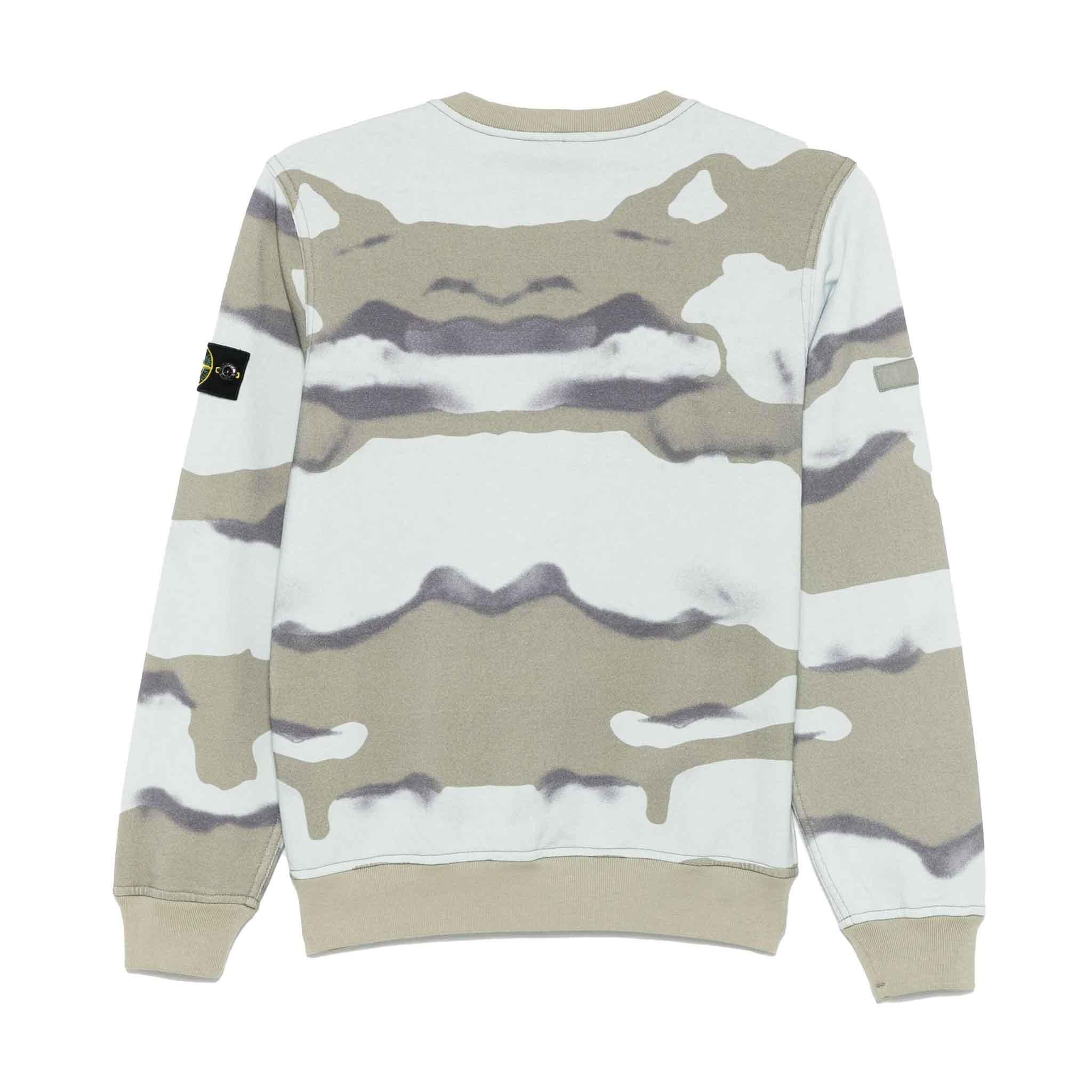 Stone Island Junior Cotton Fleece Crewneck Sweatshirt in CamoSweatshirtsStone Island JuniorDPUS Designer Outlet8Stone Island Junior Cotton Fleece Crewneck Sweatshirt in Camo