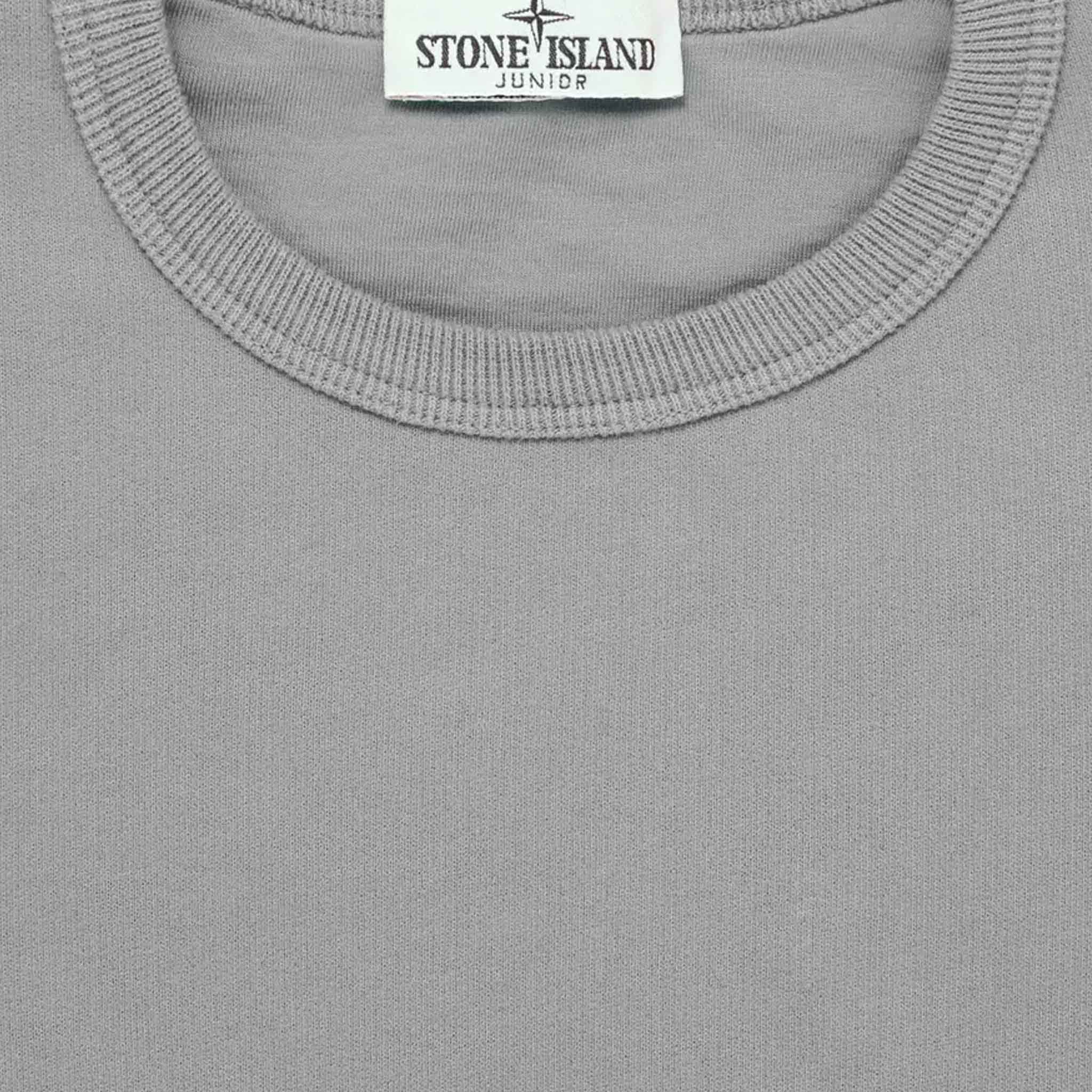 Stone Island Junior Cotton Fleece Crewneck Sweatshirt in Dust GreySweatshirtsStone Island JuniorDPUS Designer Outlet80562460410718Stone Island Junior Cotton Fleece Crewneck Sweatshirt in Dust Grey