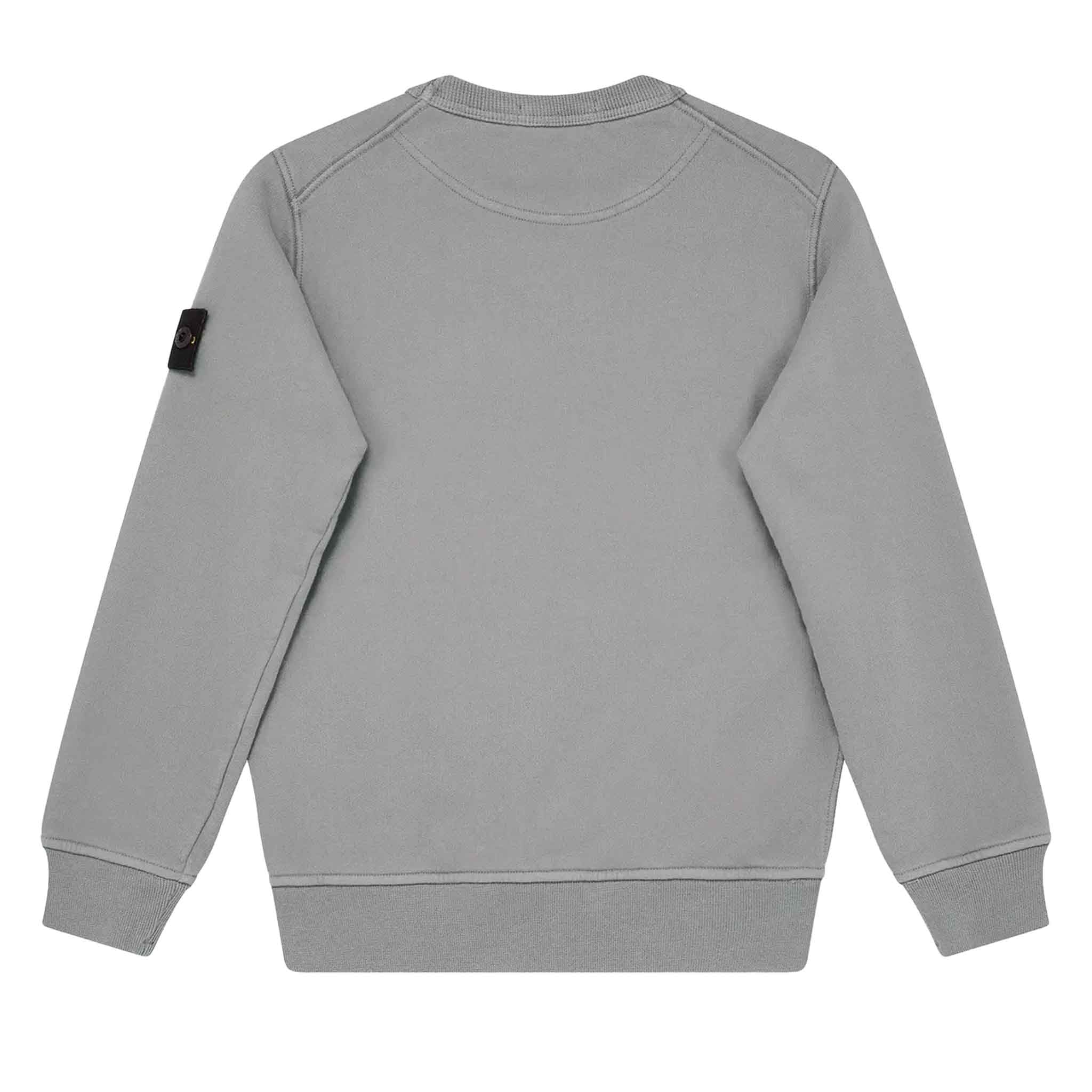 Stone Island Junior Cotton Fleece Crewneck Sweatshirt in Dust GreySweatshirtsStone Island JuniorDPUS Designer Outlet80562460410718Stone Island Junior Cotton Fleece Crewneck Sweatshirt in Dust Grey