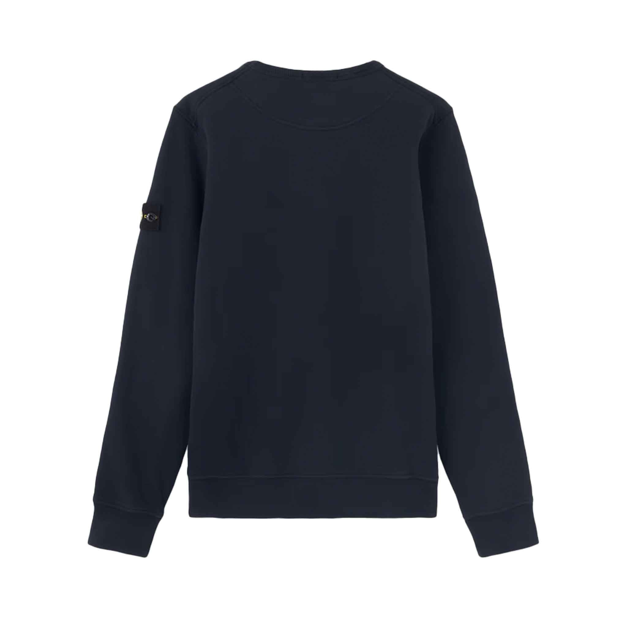 Stone Island Junior Cotton Fleece Crewneck Sweatshirt in Navy BlueSweatshirtsStone Island JuniorDPUS Designer Outlet80562460281888Stone Island Junior Cotton Fleece Crewneck Sweatshirt in Navy Blue