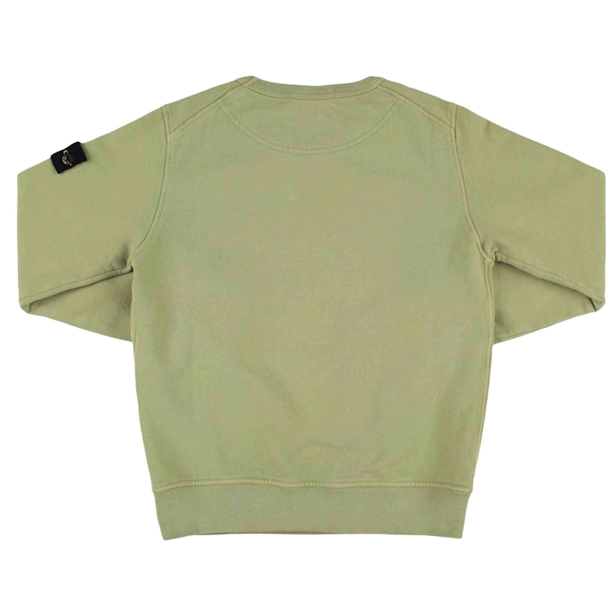 Stone Island Junior Cotton Fleece Crewneck Sweatshirt in Sage GreenSweatshirtsStone Island JuniorDPUS Designer Outlet80562460409998Stone Island Junior Cotton Fleece Crewneck Sweatshirt in Sage Green