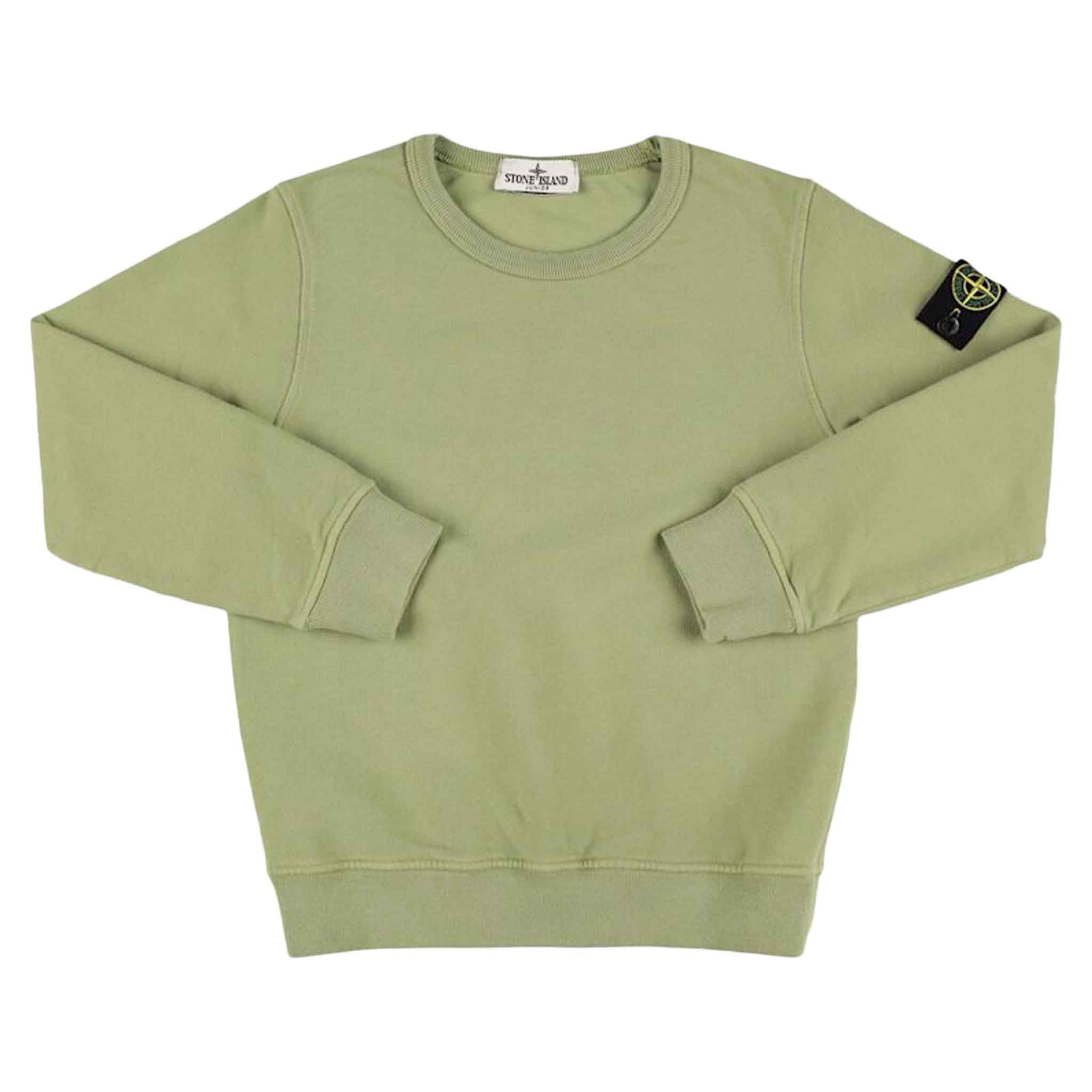 Stone Island Junior Cotton Fleece Crewneck Sweatshirt in Sage GreenSweatshirtsStone Island JuniorDPUS Designer Outlet80562460409998Stone Island Junior Cotton Fleece Crewneck Sweatshirt in Sage Green