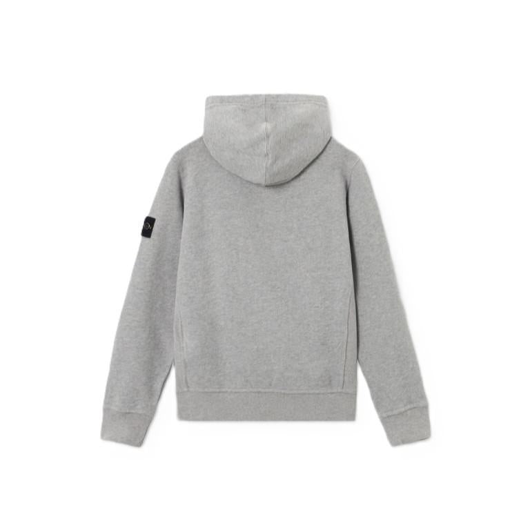 Stone Island Junior Cotton Fleece Hooded Sweatshirt in Dust GreyHoodies & Zip - UpsStone Island JuniorDPUS Designer Outlet8053813511081AGE 8Stone Island Junior Cotton Fleece Hooded Sweatshirt in Dust Grey