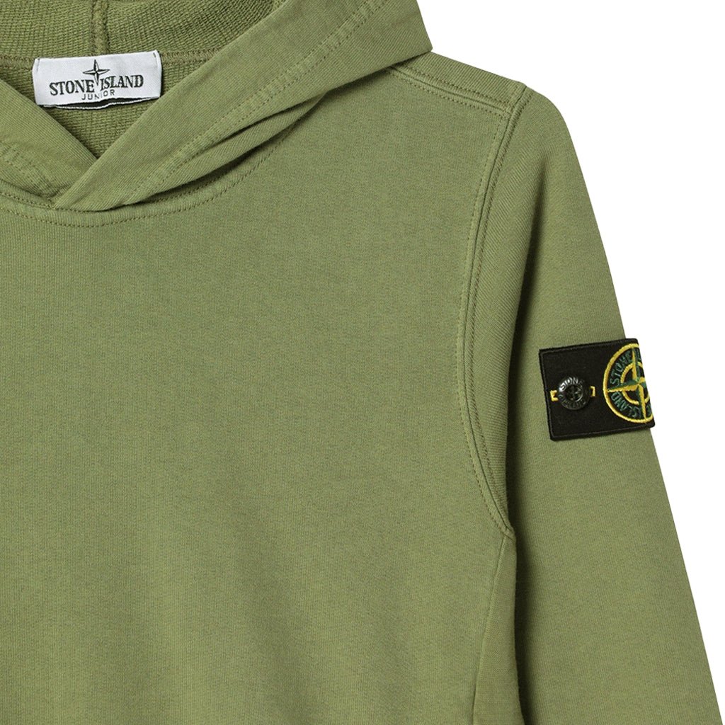 Stone Island Junior Cotton Fleece Hooded SweatshirtHoodies & Zip-UpsStone Island JuniorDPUS Designer OutletL1S166100014-S0040-V0058-A068053819440767Olive Green6Stone Island Junior Cotton Fleece Hooded Sweatshirt