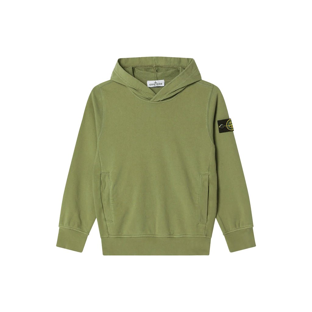Stone Island Junior Cotton Fleece Hooded SweatshirtHoodies & Zip-UpsStone Island JuniorDPUS Designer OutletL1S166100014-S0040-V0058-A068053819440767Olive Green6Stone Island Junior Cotton Fleece Hooded Sweatshirt