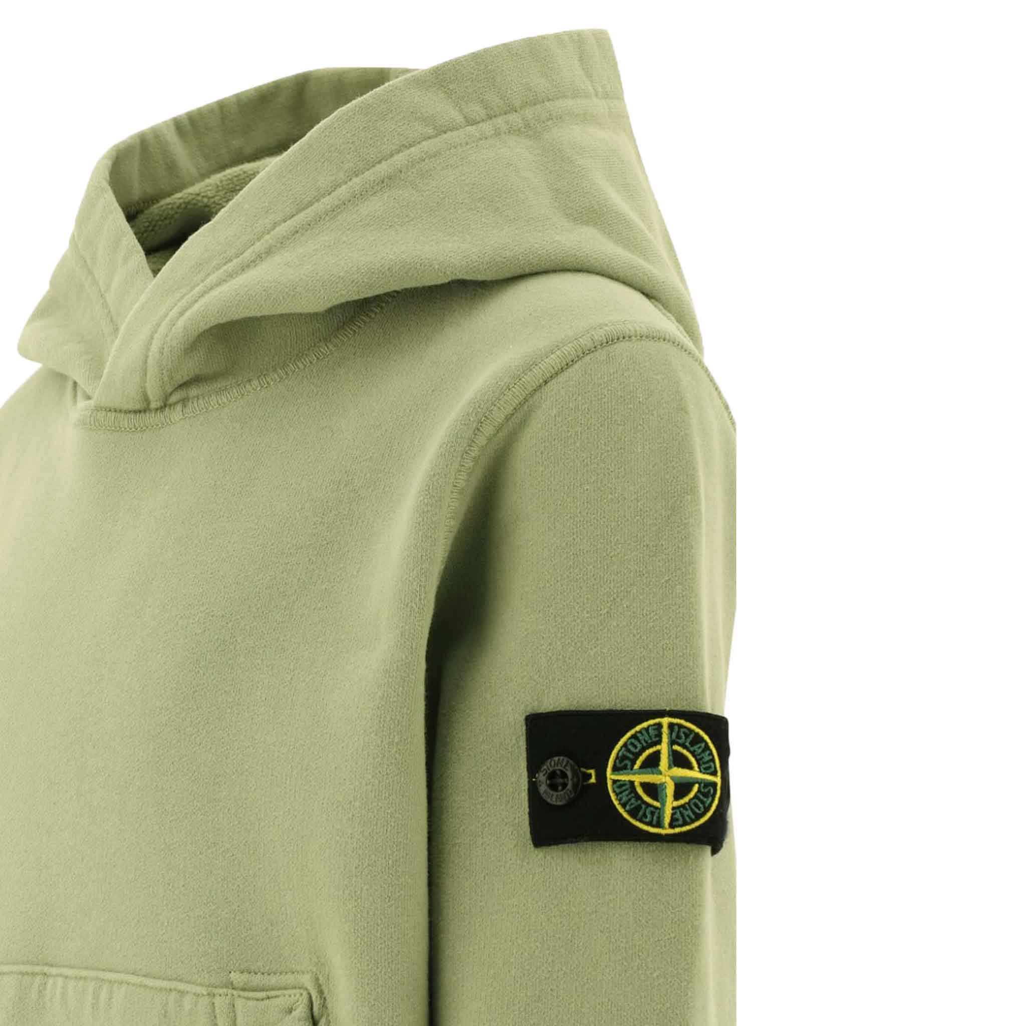 Stone Island Junior Cotton Fleece Pullover Hoodie in Sage GreenHoodiesStone Island JuniorDPUS Designer Outlet80562460598238Stone Island Junior Cotton Fleece Pullover Hoodie in Sage Green