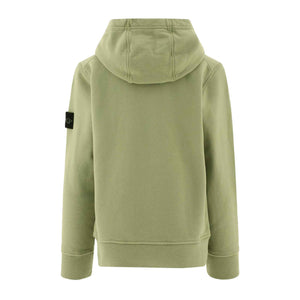 Stone Island Junior Cotton Fleece Pullover Hoodie in Sage GreenHoodiesStone Island JuniorDPUS Designer Outlet80562460598238Stone Island Junior Cotton Fleece Pullover Hoodie in Sage Green