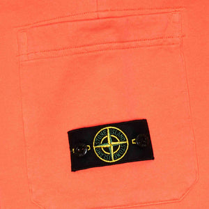 Stone Island Junior Cotton Fleece Shorts in CoralShortsStone Island JuniorDPUS08893927AGE 6Stone Island Junior Cotton Fleece Shorts in Coral