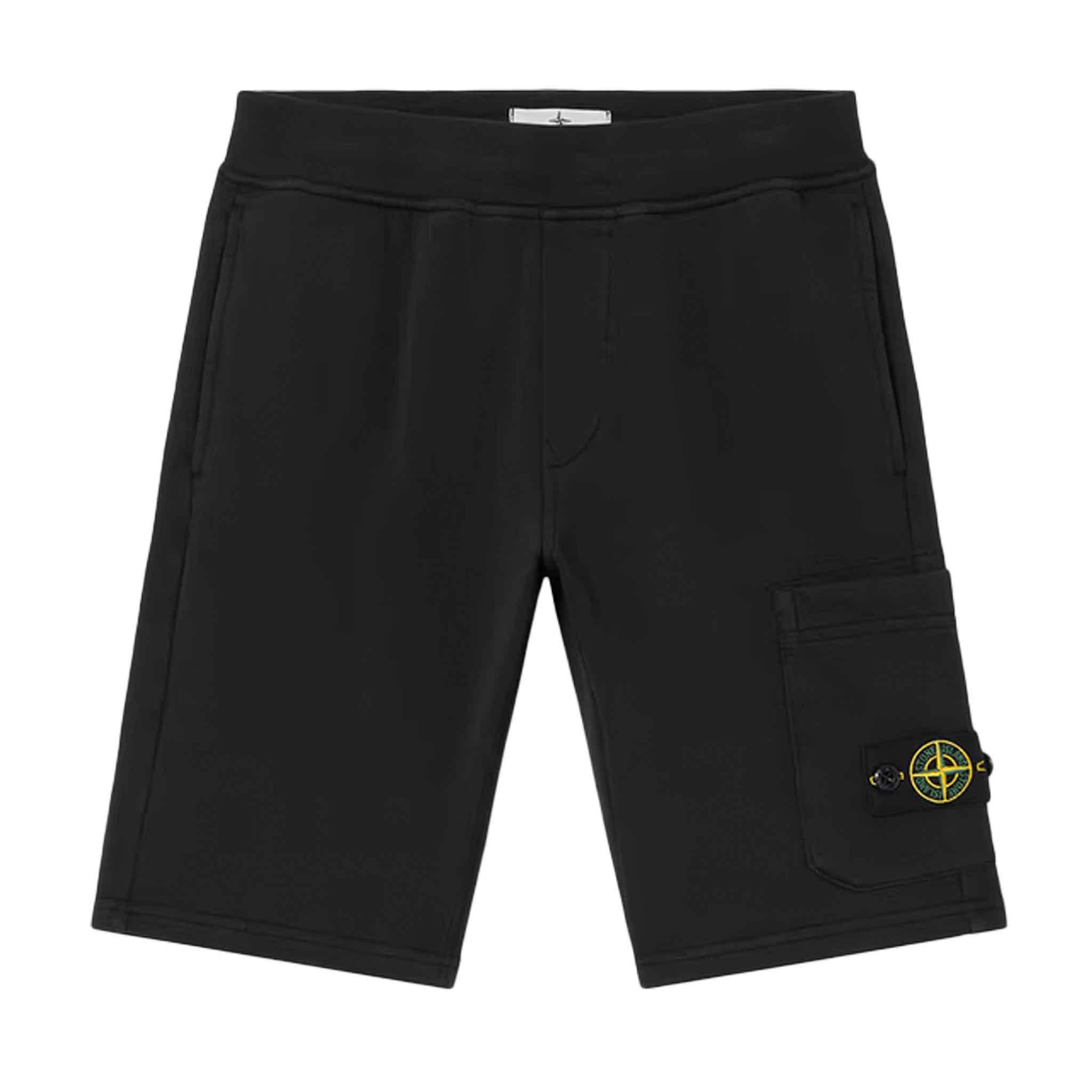 Stone Island Junior Cotton Fleece Sweatshorts in BlackShortsStone Island JuniorDPUS Designer Outlet80505926039528Stone Island Junior Cotton Fleece Sweatshorts in Black