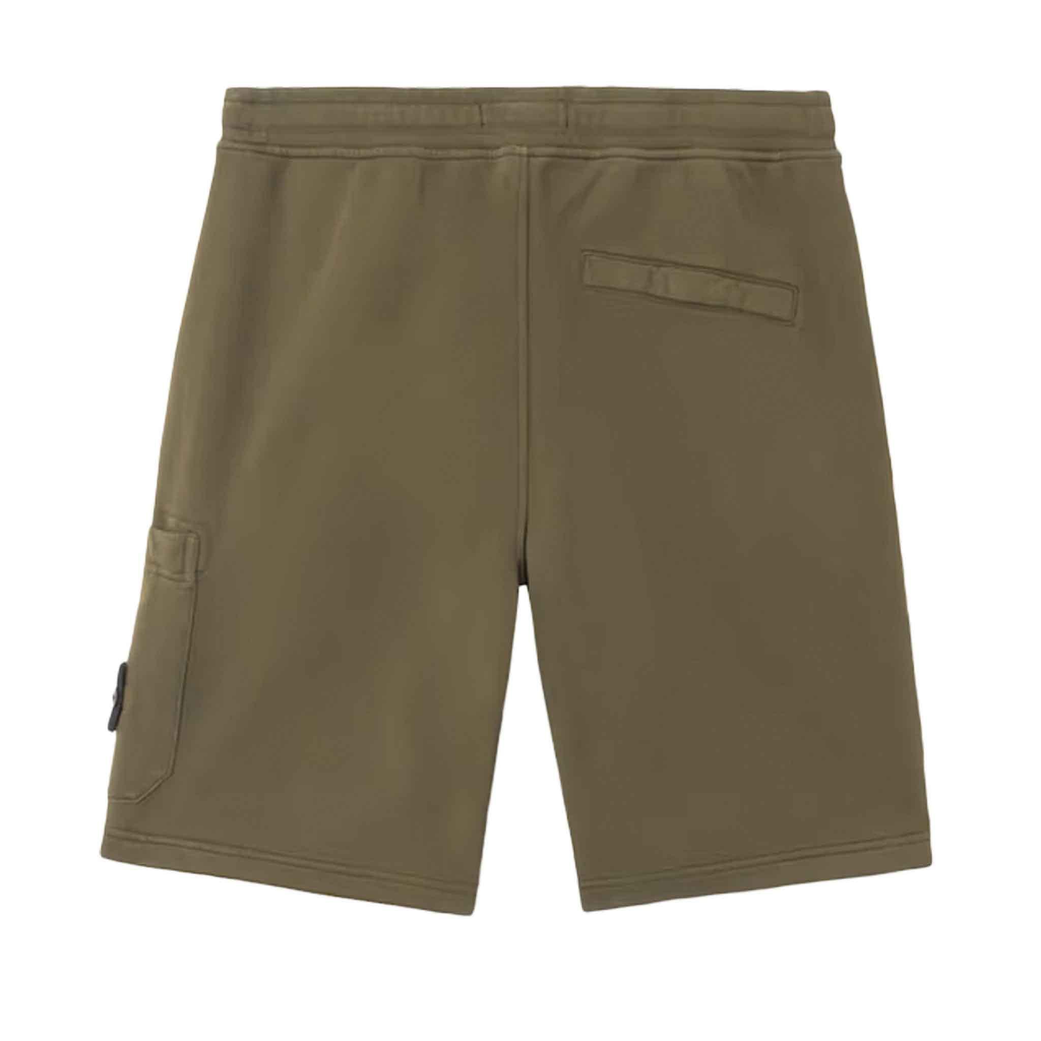 Stone Island Junior Cotton Fleece Sweatshorts in Military GreenShortsStone Island JuniorDPUS Designer Outlet80505926041028Stone Island Junior Cotton Fleece Sweatshorts in Military Green